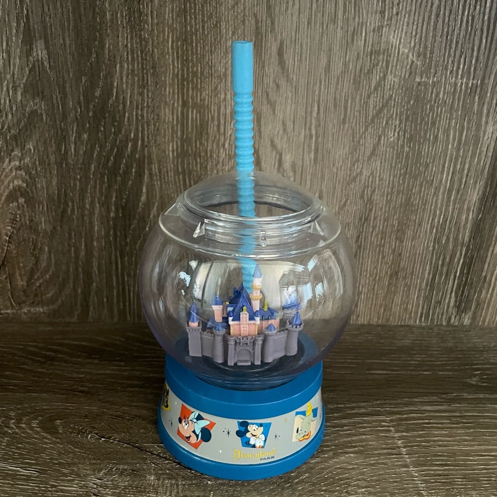 2020 Disney Parks Disneyland 65th Anniversary snow globe Castle Sipper c…
